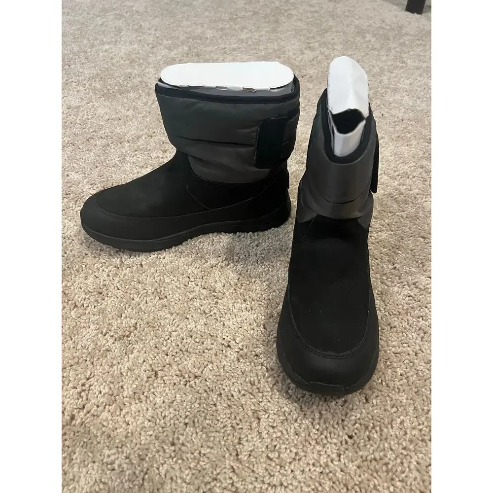 NEW Kids 5 Women 7 Black/Charcoal Gray Ugg Toty Snow Waterproof Boots 200g